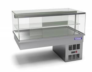 витрина кондитерская холодильная встраиваемая (стекло) 800*650*700(1300) для общепит