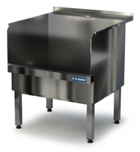 ванна моечная моповая  600*600*500(800) сварная (отверстие п/смеситель) н.ст. 304-1,5мм. для общепит