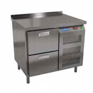 стол морозильный (боковой агрегат, с бортом) 950*700*850 2 ящика для общепит