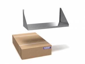 полка настенная крепление вверх разборная(сплошная из н.с. aisi 304) 1100*400*145 для общепит