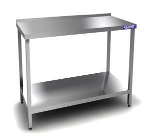 стол производственный сбп (каркас и столешница из н.с.aisi 430) 1300*400*850 для общепит