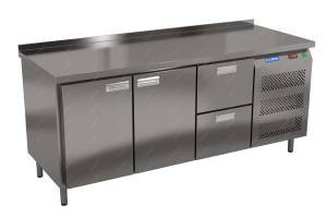 стол морозильный (боковой агрегат, с бортом) 1850*600*850  2 двери, 2 ящика для общепит