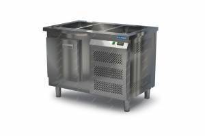 салат бар модульный холодильный (агрегат справа) без борта 1100*700*850 1 дверь для общепит