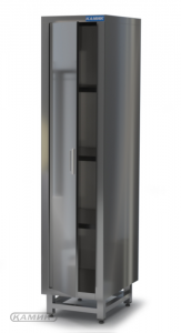 шкаф закрытый  из нержавеющей стали 304 расп. двери. (для инвентаря) 500*500*1800 для общепит