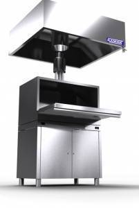 зонт вытяжной пристенный для для мангала (josper) 1300*1400*350 для общепит