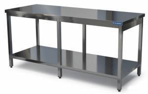стол производственный сп  (каркас и столешница из н.с.aisi 304) 1900*500*850 6 опор для общепит