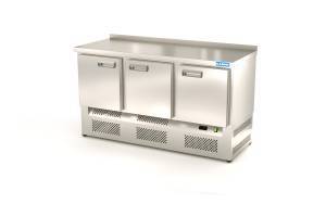 стол охлаждаемый (нижний агрегат, с бортом) 1500*600*850 3 двери для общепит