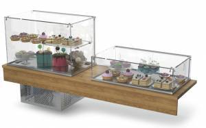 комплект витрины холодильные для кафе "серия 1200" 2 шт. для общепит