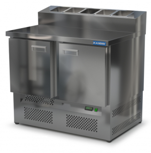 стол охлаждаемый с горкой для пиццы gn 1/6 (нижний агрегат) 1000*700*850(990) 2 двери для общепит