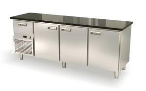 стол холодильный кондитерский с бортом (левый агрегат) 1850*800*850 3 двери для общепит