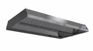 зонт вытяжной центральный  (высота 350мм) 2500*2400*350 для общепит