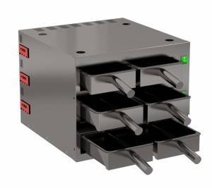 шкаф тепловой шт (чикен-кабинет) 455*470*360 2х3 уровня. (совки в комплект не входят) для общепит