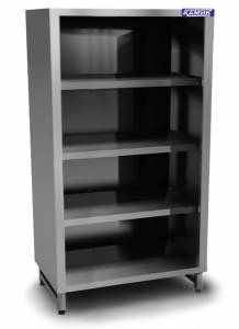 шкаф закрытый  из нержавеющей стали 304 без дверей 500*500*1800 для общепит