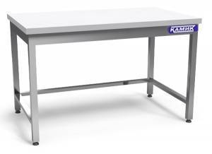 стол со столешницей из полипропилена (каркас из н.с. aisi 430) 1500*400*850 для общепит