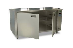 стол тепловой 600*700*850 без борта, 1 расп.дверь. aisi 430 для общепит