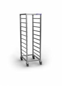 шпилька-тележка для гастроемкостей 10 gn 1/2 (на колёсах) 325*335*1600 для общепит