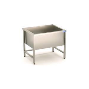 ванна моечная сварная (котломоечная) 1000*550*850 емкость 900*450*300 aisi 304, без фартука для общепит