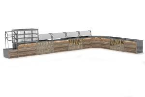 линия раздачи "лира бифет" 10,1 п/м. для общепит